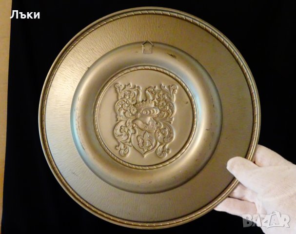 Медно пано за медна сватба с фамилен герб., снимка 4 - Пана - 29522366