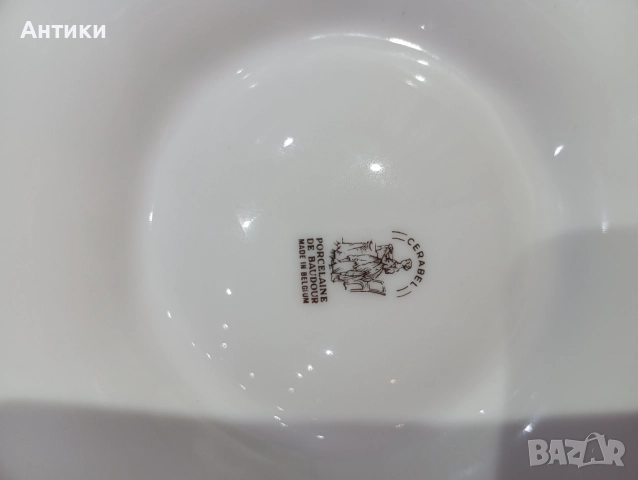 Порцеланово плато за стриди маркирано, снимка 2 - Чинии - 52642547