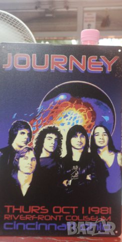  Journey-Live in Cincinnati,Ohio-1.10.1981-Метална табела (плакет), снимка 3 - Китари - 37861346