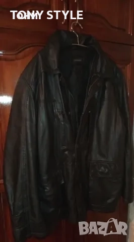 Ново Мъжко Зимно Яке Изцяло от Естествена Кожа XL, снимка 4 - Якета - 51696865