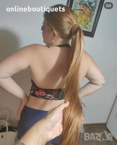 Опашка джинджър 70см 170 грама, снимка 4 - Аксесоари за коса - 52488341