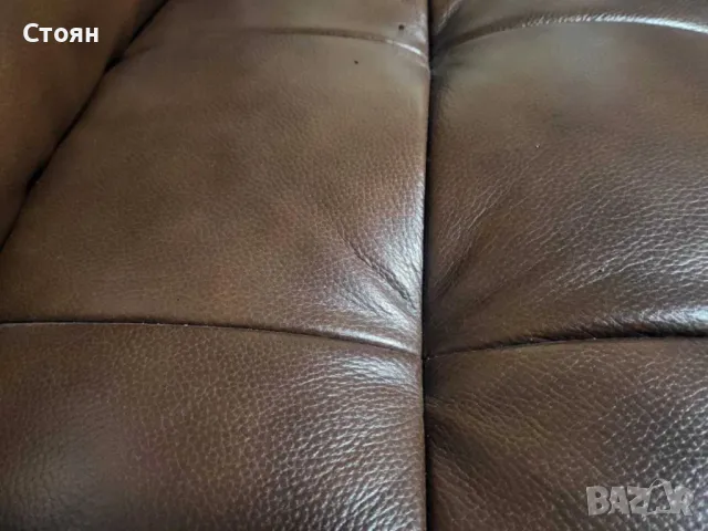 Кафяв кожен комплект дивани две двойки La-z-boy, снимка 11 - Дивани и мека мебел - 48286423