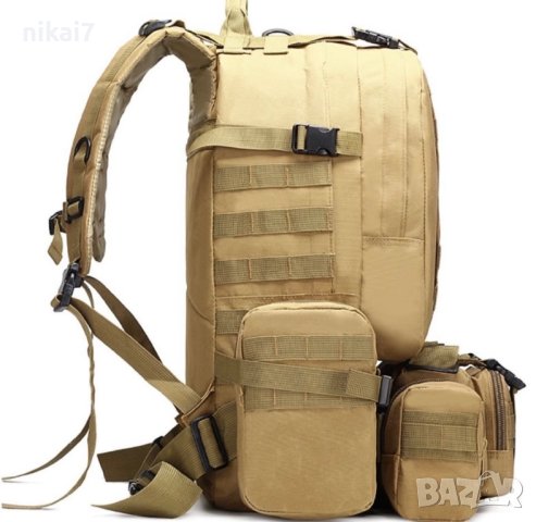 55L тактическа раница 4B1 Military военна водоустойчива туризьм Mole, снимка 11 - Раници - 42074611