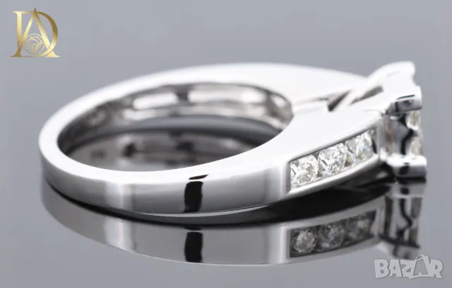 Нов Златен Пръстен с 1.04кт Естествени Диаманти, снимка 3 - Пръстени - 47829999