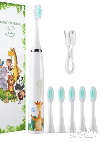Електрическа четка за зъби за деца Heelly Sonic Toothbrush Ултразвукова ел. детска четка за зъби