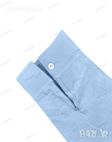 Ежедневна мъжка риза с дълъг ръкав и изправена яка, 5цвята , снимка 9 - Ризи - 50472152