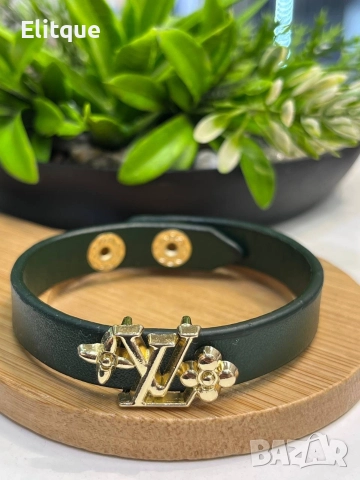 гривна от естествена кожа louis vuitton fendi prada , снимка 3 - Гривни - 52907656