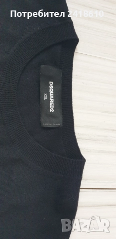 DSQUARED2 ICON  Wool Knit Mens Size XL/2XL  ОРИГИНАЛ! Мъжки Вълнeн тънък Пуловер!, снимка 12 - Пуловери - 52028485