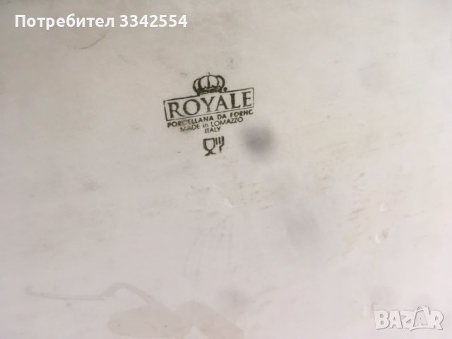 ПОРЦЕЛАН ТАВА ГОЛЯМА НАЗЪБЕНА ЗА ФУРНА-ROYALE ИТАЛИЯ, снимка 4 - Съдове за готвене - 36619448