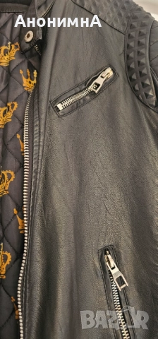 Мъжко кожено яке , снимка 5 - Якета - 51905350
