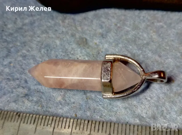 СТИЛНА ВИНТИДЖ АРТ ВИСУЛКА СКЪПОЦЕНЕН МЕДАЛЬОН от ШЛИФОВАН МЛЕЧЕН КВАРЦ 48773 , снимка 3 - Колиета, медальони, синджири - 48161178