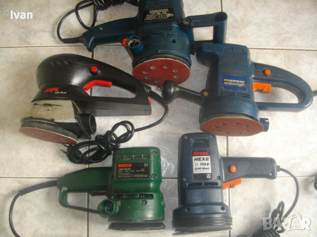 Bosch-Kress-Skil-Top Craft-Nu Power-430W-420W-380W-200W-190W-Кръгъл Ексцентър Виброшлайф-Швейц/Герм, снимка 7 - Други инструменти - 36538109