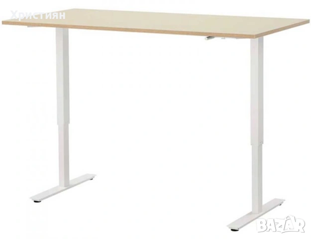 IKEA Плот за работна маса бюро SKARSTA / TROTTEN, 160 x 70 см, бежов