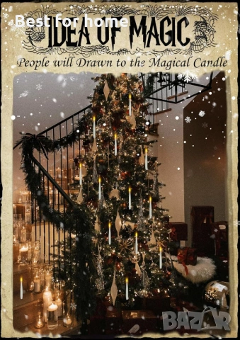 Плаващи свещи с пръчка, 12 бр. магически висящи свещи с 13 AAA батерии, снимка 8 - Декорация за дома - 54147919