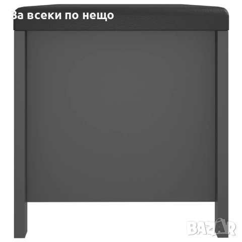 Кутия за съхранение с възглавница, сива, 105x40x45 см, ПДЧ Код P1064, снимка 6 - Други стоки за дома - 51425377