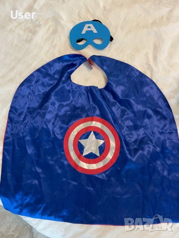 Костюм за Хелоуин Капитан Америка Прилепа , снимка 3 - Други - 34597622