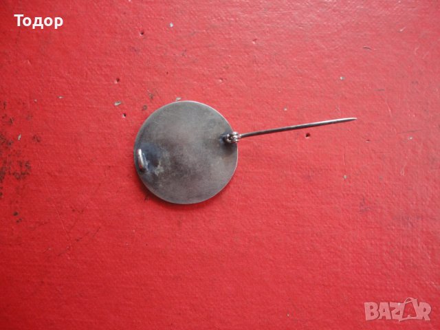 Старинна сребърна брошка знак , снимка 4 - Колиета, медальони, синджири - 40679515