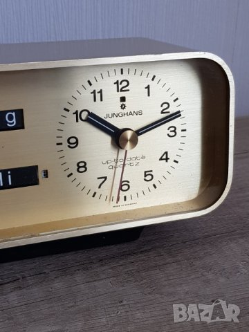 Стар настолен часовник Junghans С МЕСЕЦ ДАТА И ДЕН, снимка 5 - Антикварни и старинни предмети - 37406199
