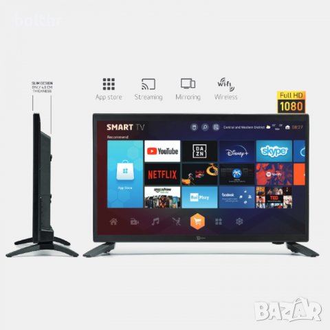 ANDROID СМАРТ ТЕЛЕВИЗОР NORTHERN CROSS-TEL SYS NC-SMART22 LX FHD SLIM, 12 ВОЛТА, 22 ИНЧА, FULL HD, W, снимка 2 - Телевизори - 38498655