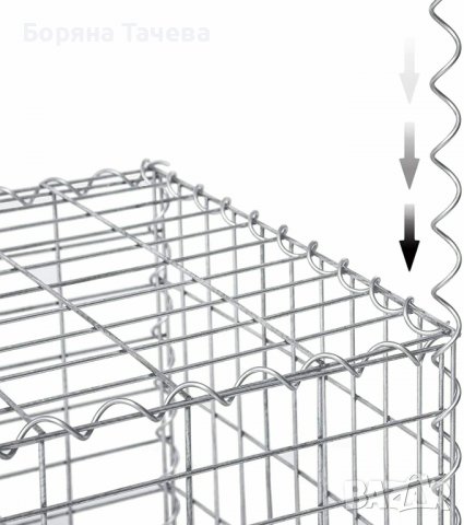 ПРОМОЦИЯ Габион кошница от поцинкована тел 100 x 30 x 30 cm WS13GB02, снимка 7 - Огради и мрежи - 36580612