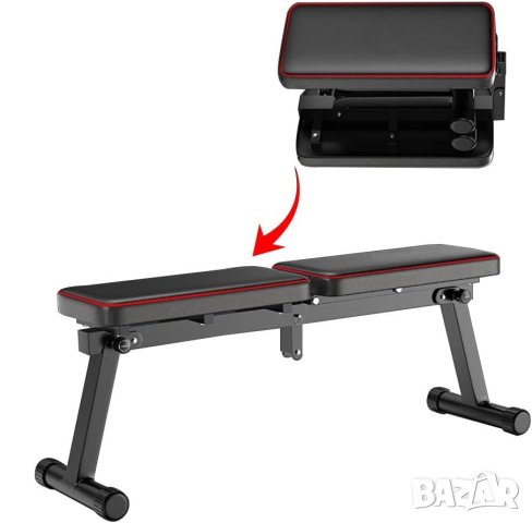 ПРЕОЦЕНЕНА Сгъваема лежанка за фитнес D532-SB0202301X, снимка 3 - Фитнес уреди - 42833851