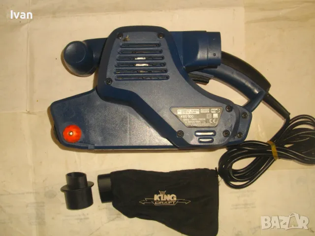 900 ВАТА НОВ НЕМСКИ ПРОФЕСИОНАЛЕН ЛЕНТОВ ШЛАЙФ KING CRAFT 350м/мин, снимка 5 - Други инструменти - 48092634