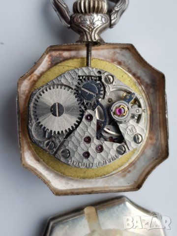 Дамски сребърен часовник със сребърна верижка, снимка 8 - Дамски - 31485479