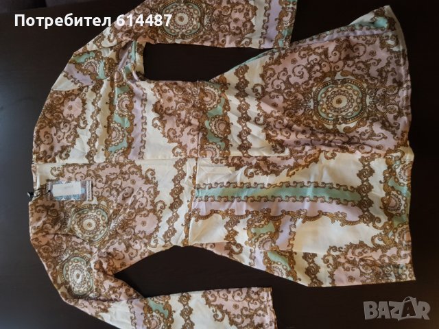 Блуза с флорални мотиви , снимка 3 - Блузи с дълъг ръкав и пуловери - 38332868