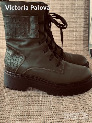 Модерни боти-ботуши,естествена кожа, снимка 5 - Дамски боти - 35576451