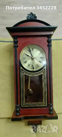 часовник механичен стенен работи за ценители отличен , снимка 8 - Стенни часовници - 49238475