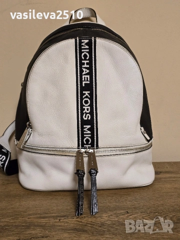 Michael Kors оригинална дамска раница от естествена кожа , снимка 5 - Раници - 53892563