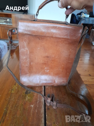 Стара кожена чанта #17, снимка 4 - Други ценни предмети - 52123349