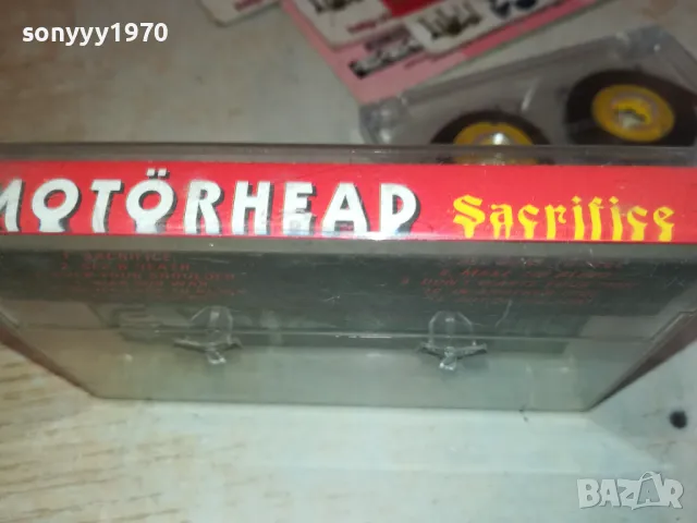 MOTORHEAD SACRIFICE-AUDIO TAPE 3012241442, снимка 9 - Аудио касети - 48498214