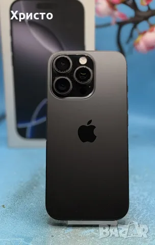 Apple iPhone 16 Pro, 256GB, 5G, Black Titanium, снимка 4 - Apple iPhone - 56405100