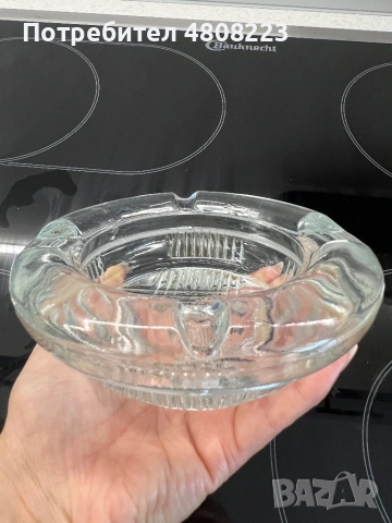 Стъклен пепелник, снимка 4 - Декорация за дома - 54317245