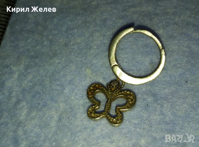 ЕФИРНА СРЕБЪРНА БЕЛ ЕПОК СТИЛ ОБЕЦА СРЕБРО 925 със СРЕБЪРНА ВИСУЛКА - ПЕПЕРУДКА 40171, снимка 13 - Обеци - 42425360