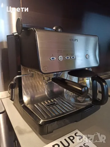 KRUPS еспресо+шварц комбинирана кафе машина , снимка 4 - Кафемашини - 48155169