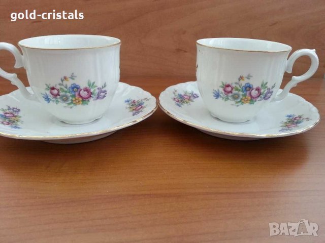 Немски порцелан чашки с чинийки, снимка 4 - Антикварни и старинни предмети - 31205261