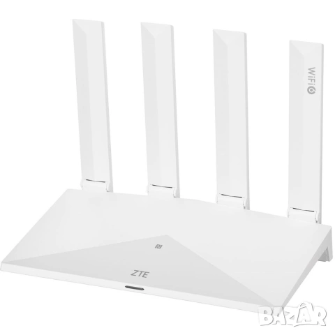 Рутер ZTE T3000 WiFi 6 AX3000 2xWAN/LAN 2xLAN WHITE, снимка 5 - Рутери - 53224483