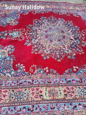 Ръчно тъкан Ирански килим, снимка 7 - Килими - 52938899