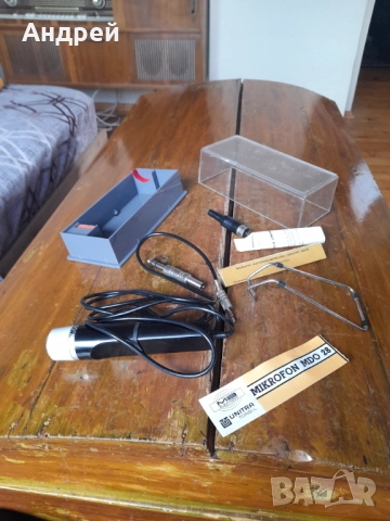 Стар микрофон Unitra MDO 28, снимка 2 - Антикварни и старинни предмети - 51780078