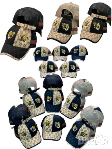 шапки с козирка gucci louis vuitton calvin klein jeans , снимка 8 - Шапки - 50748830