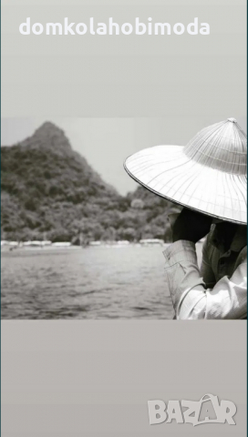 Два модела ръчно изработени Виетнамски шапки, Палмови листа и бамбук, снимка 8 - Шапки - 36452773