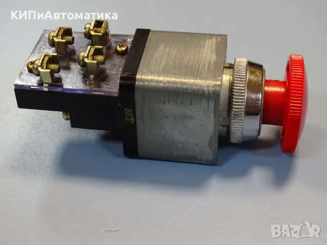 авариен бутон stop butom FUJI Electric RCa470-V red push twist button switch, снимка 7 - Резервни части за машини - 49192279