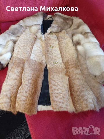 Дамско палто естествен косъм, снимка 2 - Палта, манта - 35620746