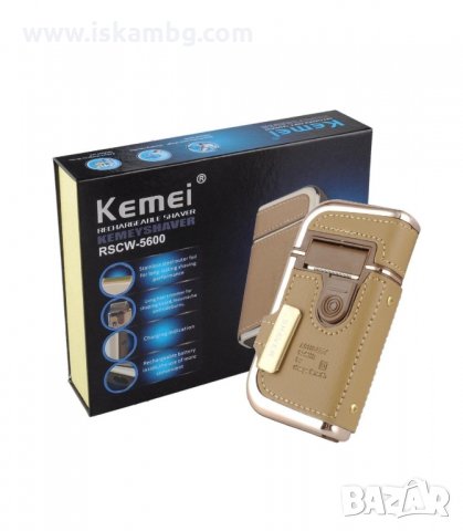 МЪЖКА САМОБРЪСНАЧКА ТРИМЕР KEMEI KM-5600, ПРЕНОСИМА ЗА БРАДА И ТЯЛО - код 1238, снимка 6 - Електрически самобръсначки - 34051784