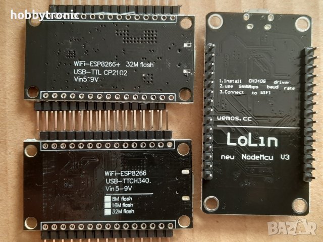 NodeMCU V3 ESP8266 WiFi модул, снимка 2 - Друга електроника - 30417669