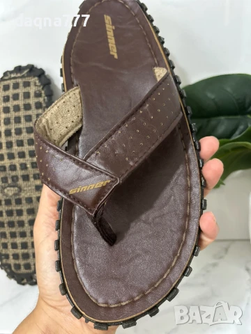 Нови олекотени кожени чехли / джапанки, снимка 4 - Джапанки - 51142613