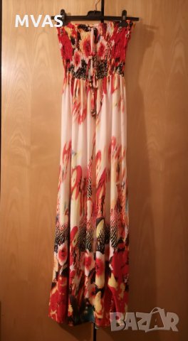 Нова дълга лятна рокля с етикет M, снимка 1