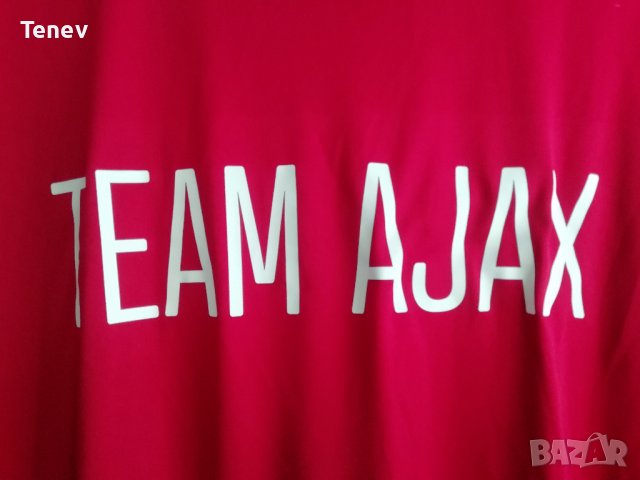 Ajax Amsterdam Adidas оригинална фланелка тениска Аякс L, снимка 4 - Тениски - 37488350